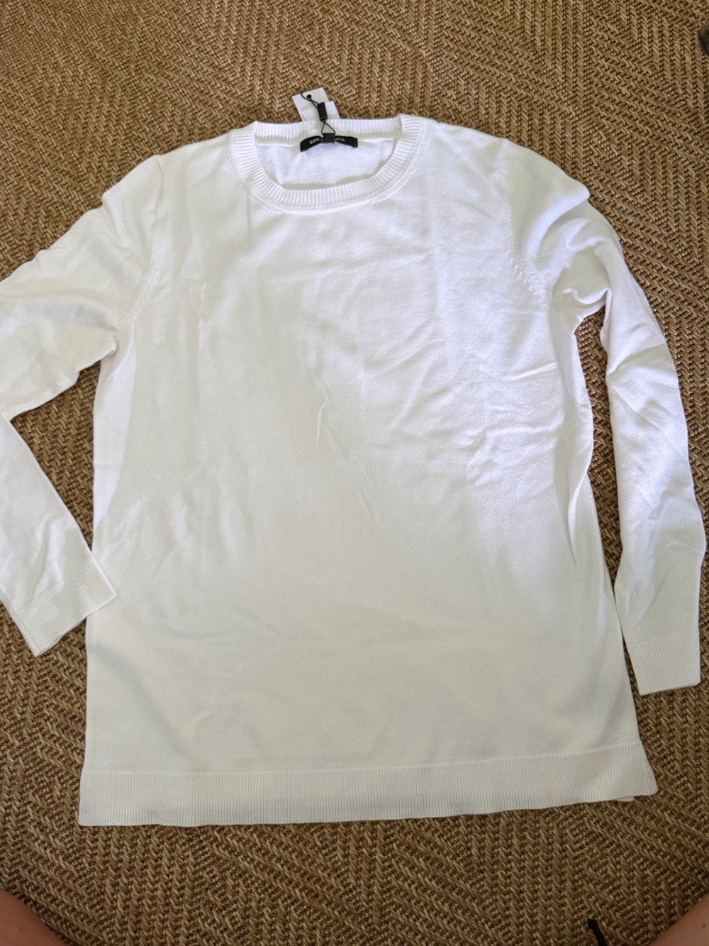 525 America White Crewneck Sweater